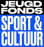 Logo van jeugdfonds blauw en zwart
